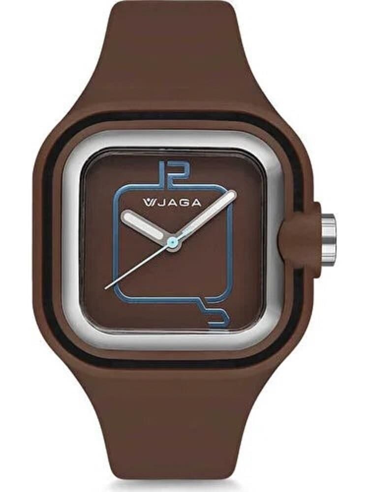Jaga JL AQ0958-OHAC-D4 640001 Kahverengi Renkli Silikon 5 Atm Unisex Kol Saati