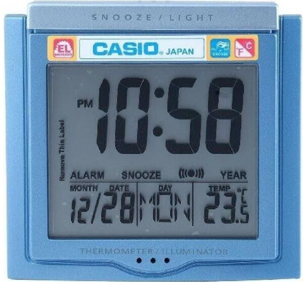 Casio DQ-750F-2DF Ertelemeli Beep Alarm Işıklı Kadran Termometreli Takvimli Masa Saati
