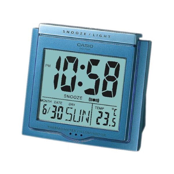 Casio DQ-750F-2DF Ertelemeli Beep Alarm Işıklı Kadran Termometreli Takvimli Masa Saati