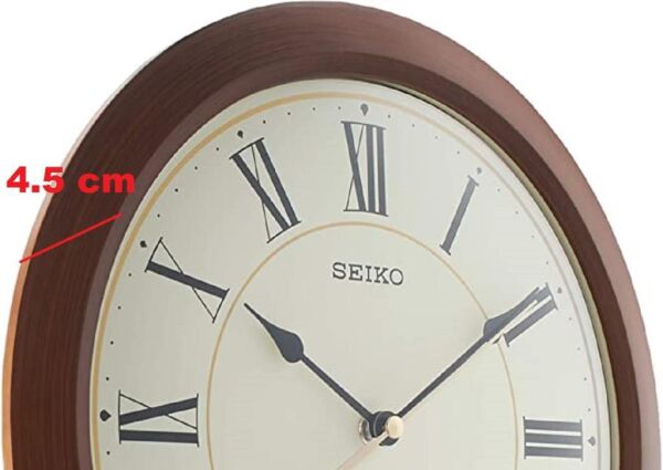 Seiko QXA713T Sessiz Saniye İbreli Roma Rakamlı Dekoratif Analog Duvar Saati