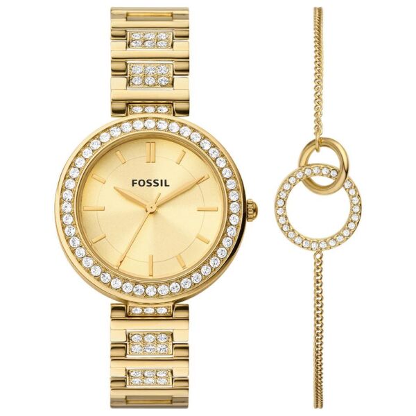 Fossil FBQ3903SET Kadın Kol Saati ve Bileklik Seti