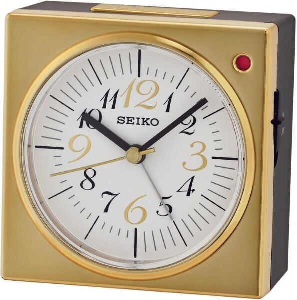 Seiko QHE150G Ertelemeli Beep Alarm Aydınlatmalı Sessiz Saniyeli Masa Saati