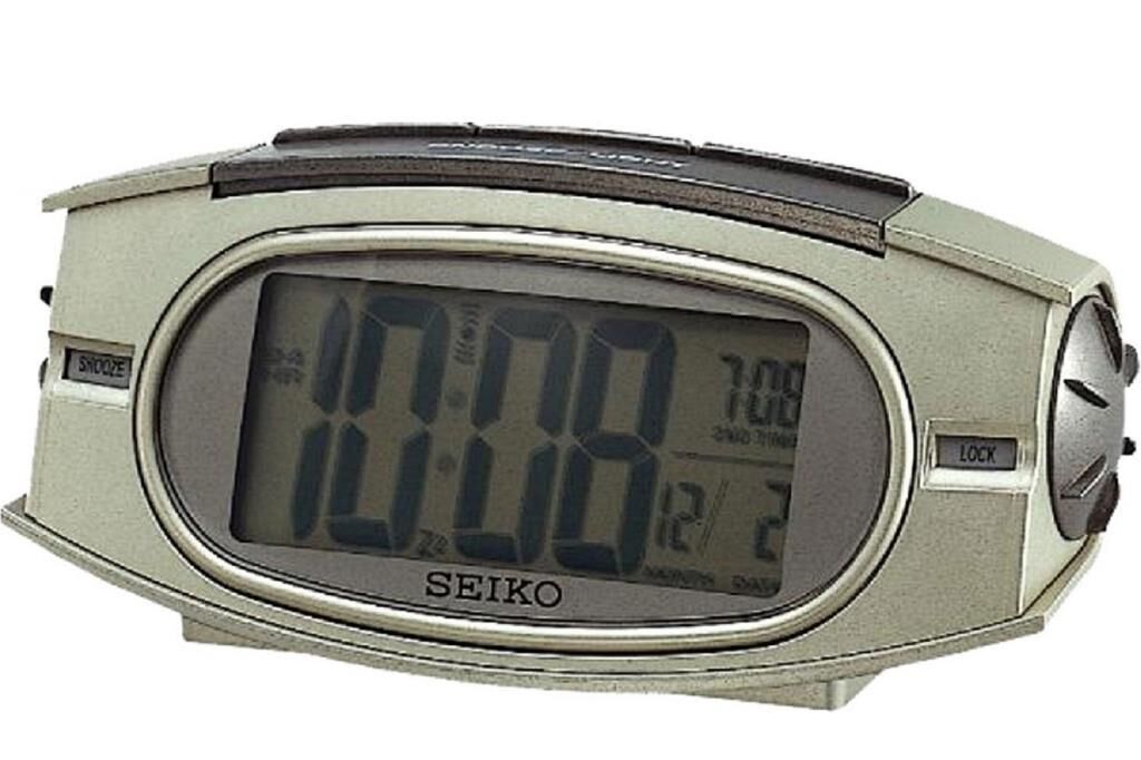 Seiko QHL006G Ertelemeli Beep Alarm Işıklı Kadran Takvimli Masa Saati