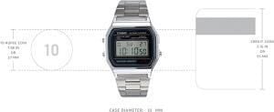 Casio A158WA-1DF Erkek Kol Saati