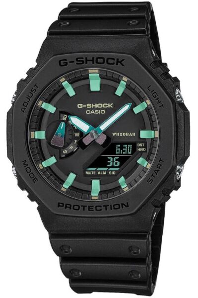 Casio G-Shock GA-2100RC-1ADR Analog-Dijital Siyah Kadranlı Erkek Kol Saati