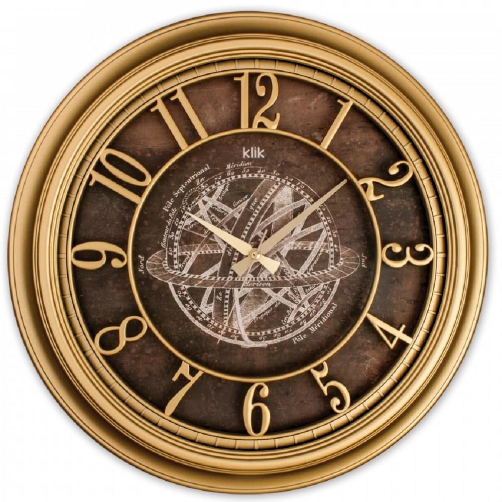 Klik Babil Astro Usturlap 46 cm Dekoratif Sessiz Duvar Saati
