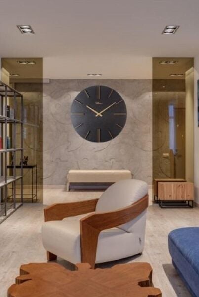 Regal 3650 BG2 Ahşap Kasa 51 cm Ofis Salon Lüks Duvar Saati