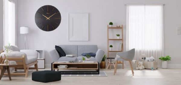 Regal 3650 BG2 Ahşap Kasa 51 cm Ofis Salon Lüks Duvar Saati