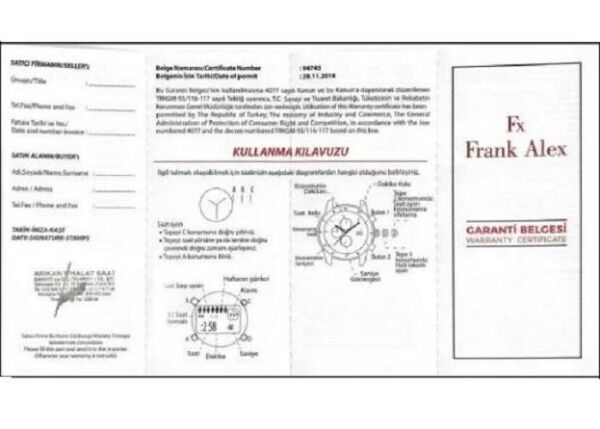 Frank Alex FA.13108TH.02 Erkek Kol Saati